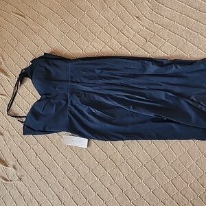 Azazie Ollie Dress - Dark Navy